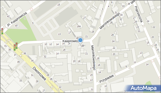 Inowrocław, Plac Kasprowicza Jana, 22, mapa Inowrocławia