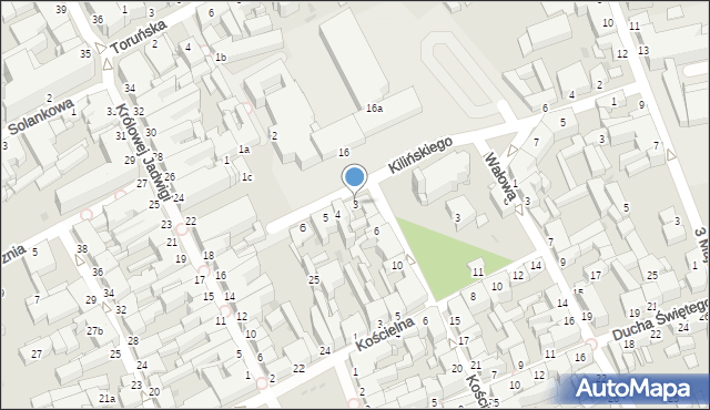 Inowrocław, Plac Klasztorny, 3, mapa Inowrocławia