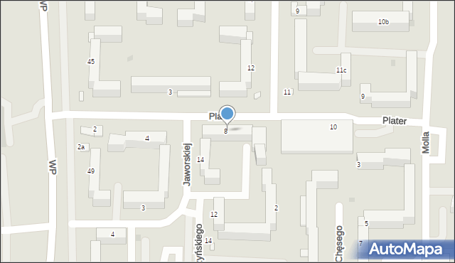 Inowrocław, Plater Emilii, 8, mapa Inowrocławia