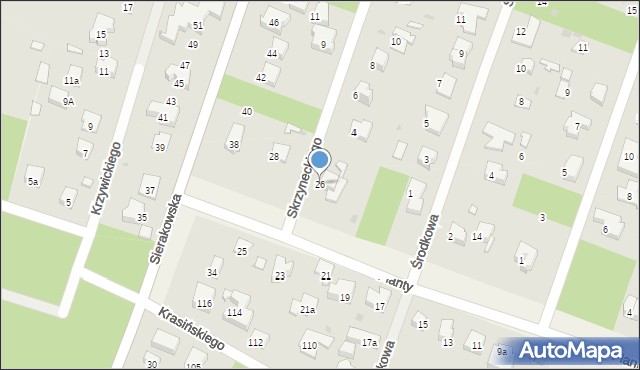 Izabelin C, Planty, 26, mapa Izabelin C