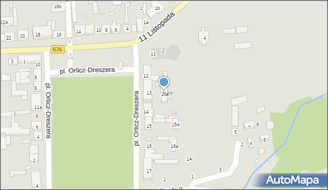 Jadów, Plac Orlicz-Dreszera Gustawa, gen., 13a, mapa Jadów