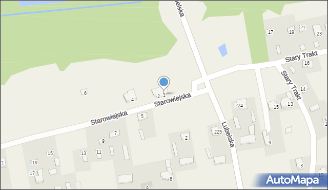 Jakubowice Konińskie, Plac św. Faustyny, 1, mapa Jakubowice Konińskie