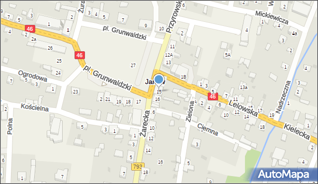 Janów, Plac Grunwaldzki, 15, mapa Janów