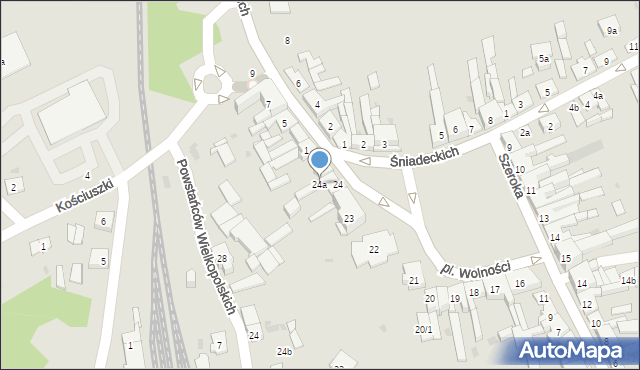 Janowiec Wielkopolski, Plac Wolności, 24a, mapa Janowiec Wielkopolski