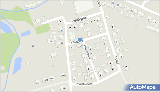 Janowiec Wielkopolski, Plonowa, 1, mapa Janowiec Wielkopolski