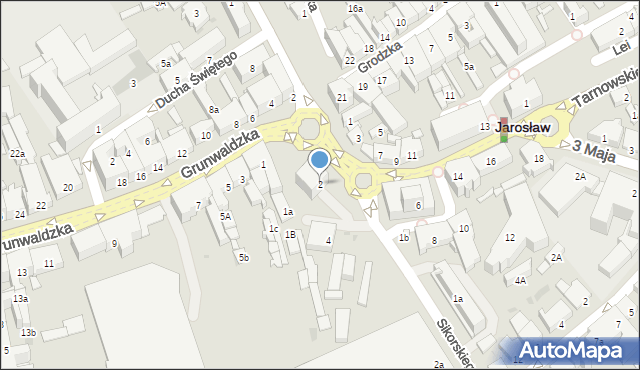 Jarosław, Plac Mickiewicza Adama, 2, mapa Jarosławia
