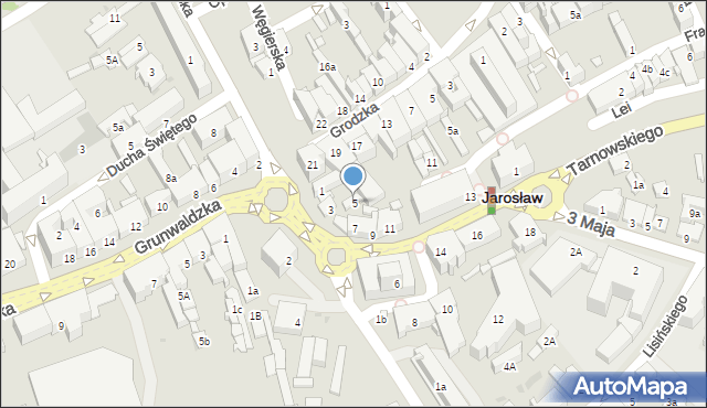 Jarosław, Plac Mickiewicza Adama, 5, mapa Jarosławia