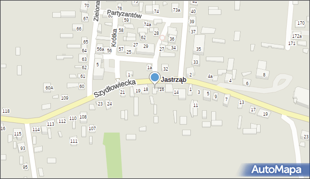 Jastrząb, Plac Niepodległości, 17, mapa Jastrząb