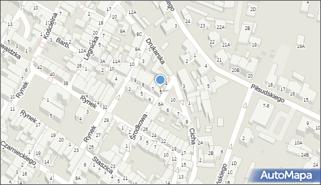Jawor, Plac Seniora, 5, mapa Jawor