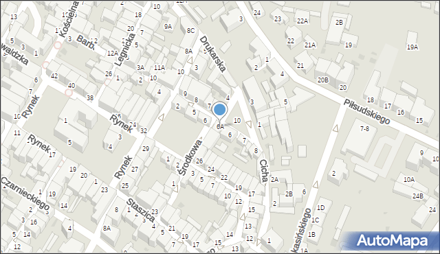Jawor, Plac Seniora, 6A, mapa Jawor
