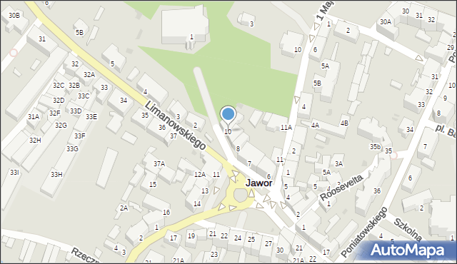 Jawor, Plac Wolności, 10, mapa Jawor