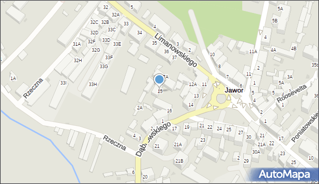 Jawor, Plac Wolności, 15, mapa Jawor