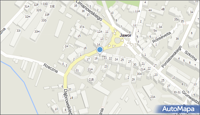 Jawor, Plac Wolności, 20, mapa Jawor