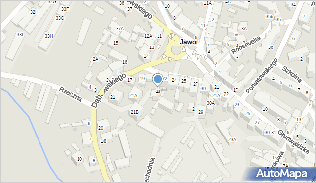 Jawor, Plac Wolności, 23, mapa Jawor