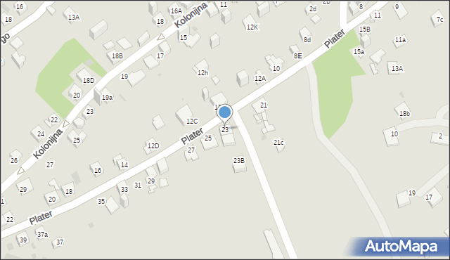 Jaworzno, Plater Emilii, 23, mapa Jaworzno