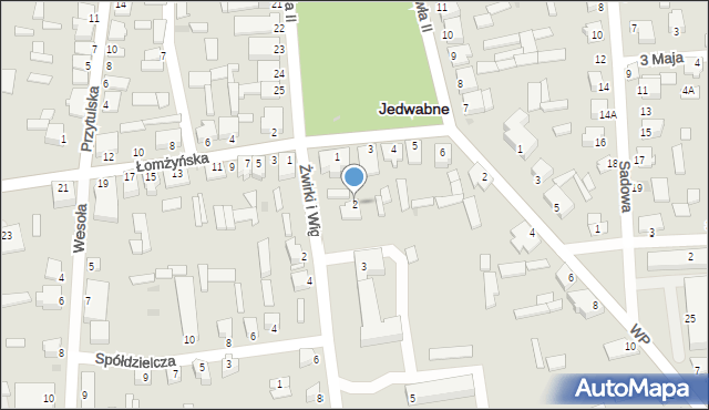 Jedwabne, Plac Jana Pawła II, 2, mapa Jedwabne