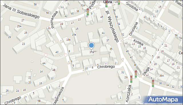 Jelenia Góra, Plac Wyszyńskiego Stefana, ks. kard., 37a, mapa Jelenia Góra