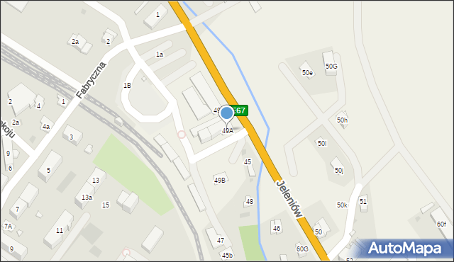 Jeleniów, Plac Spółdzielczy, 49A, mapa Jeleniów