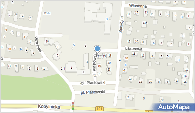 Jerzykowo, Plac Piastowski, 12, mapa Jerzykowo
