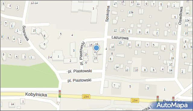 Jerzykowo, Plac Piastowski, 22, mapa Jerzykowo