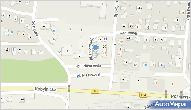 Jerzykowo, Plac Piastowski, 7, mapa Jerzykowo