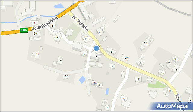 Kaczorów, Plac Pollaka, 4, mapa Kaczorów