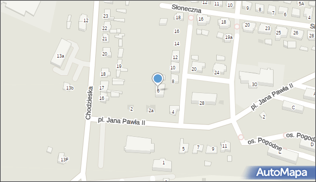 Kaczory, Plac Jana Pawła II, 6, mapa Kaczory