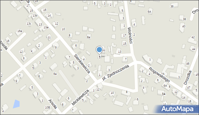 Kalety, Plac Zjednoczenia, 5, mapa Kalety