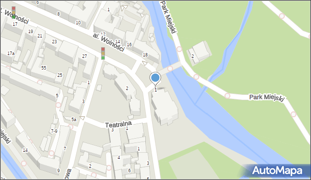 Kalisz, Plac Bogusławskiego Wojciecha, 1, mapa Kalisza