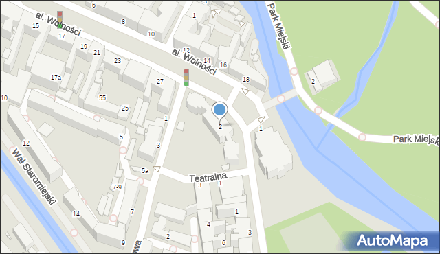 Kalisz, Plac Bogusławskiego Wojciecha, 2, mapa Kalisza
