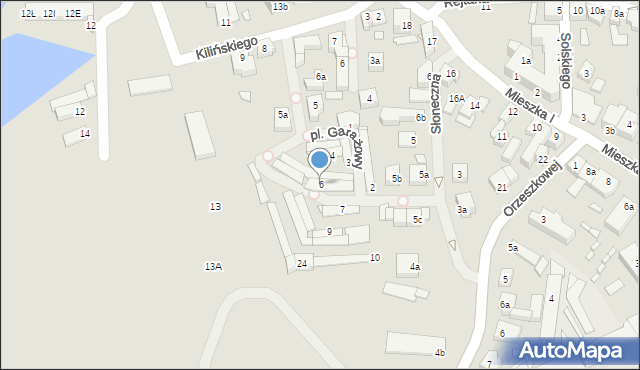 Kamień Pomorski, Plac Garażowy, 6, mapa Kamień Pomorski
