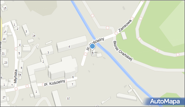 Kamieniec Ząbkowicki, Plac Kościelny, 5, mapa Kamieniec Ząbkowicki