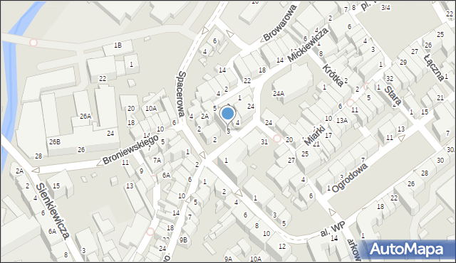 Kamienna Góra, Plac Grunwaldzki, 3, mapa Kamienna Góra