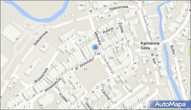 Kamienna Góra, Plac Wolności, 15, mapa Kamienna Góra