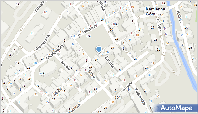 Kamienna Góra, Plac Wolności, 28, mapa Kamienna Góra