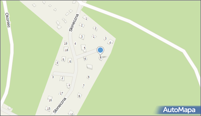 Kamińsko, Plac Dzika, 5, mapa Kamińsko