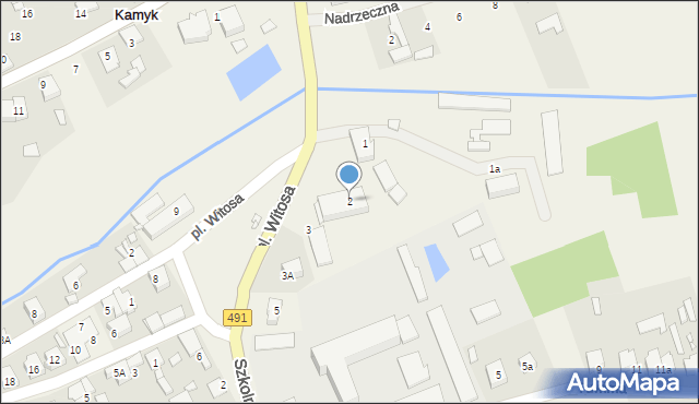 Kamyk, Plac Witosa Wincentego, 2, mapa Kamyk