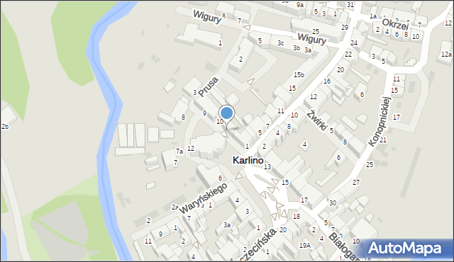 Karlino, Plac Jana Pawła II, 11, mapa Karlino