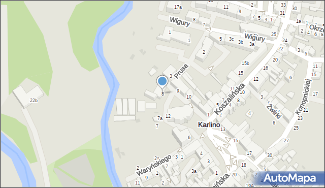 Karlino, Plac Jana Pawła II, 8, mapa Karlino