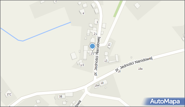 Karsko, Plac Jedności Narodowej, 1/1, mapa Karsko
