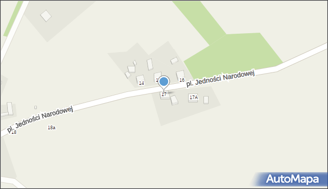Karsko, Plac Jedności Narodowej, 17, mapa Karsko