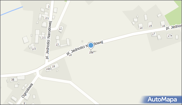 Karsko, Plac Jedności Narodowej, 18a, mapa Karsko