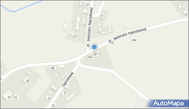 Karsko, Plac Jedności Narodowej, 19, mapa Karsko