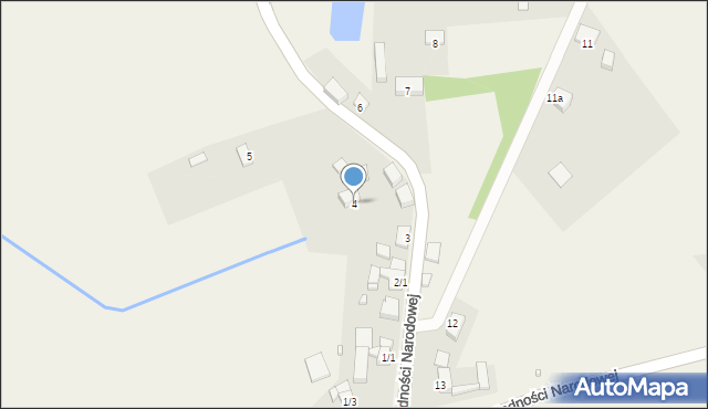 Karsko, Plac Jedności Narodowej, 4, mapa Karsko