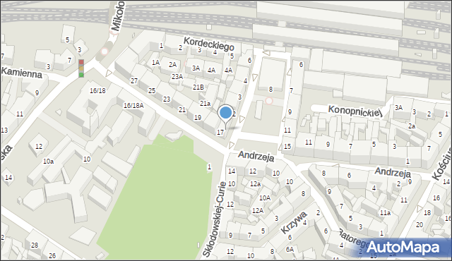 Katowice, Plac Oddziałów Młodzieży Powstańczej, 1, mapa Katowic