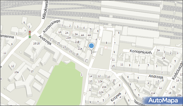 Katowice, Plac Oddziałów Młodzieży Powstańczej, 2, mapa Katowic