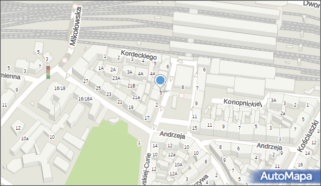 Katowice, Plac Oddziałów Młodzieży Powstańczej, 3, mapa Katowic
