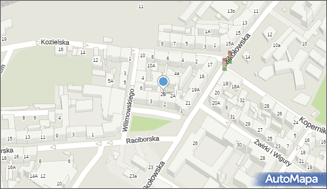 Katowice, Plac Rostka Józefa, dr., 2B, mapa Katowic