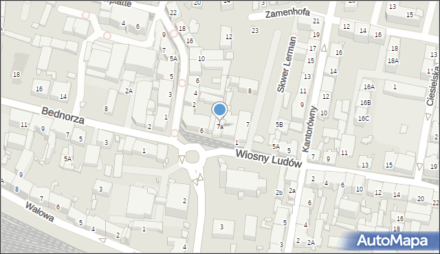 Katowice, Plac Powstańców Śląskich, 7a, mapa Katowic