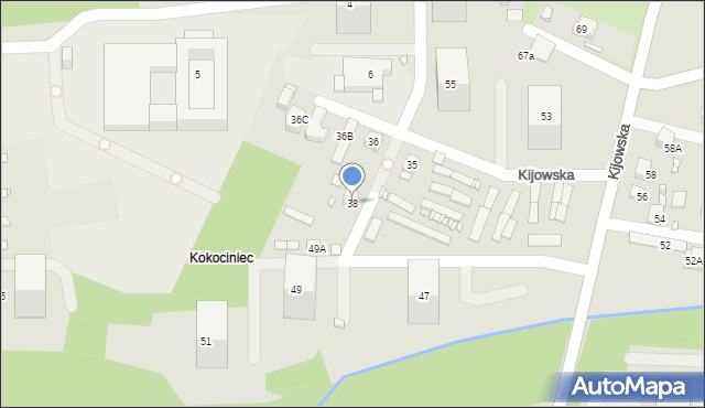 Katowice, Płochy Józefa, 38, mapa Katowic